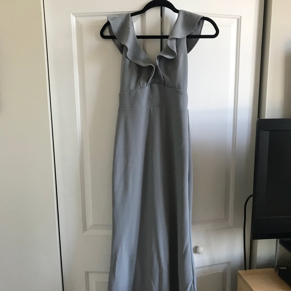 Gray Lulus Bridesmaid Dress worn once! Size small.